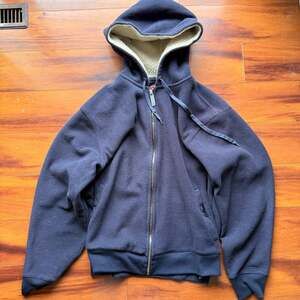 Vintage IZOD Luxury Sport Sherpa Lined Full Zip Fleece Hoodie